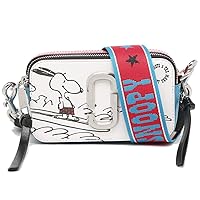 【極美品】マークジェイコブス　ショルダーバッグ　スヌーピーコラボ　レザー　南京錠 MARC JACOBS マークジェイコブス スヌーピー スナップショット